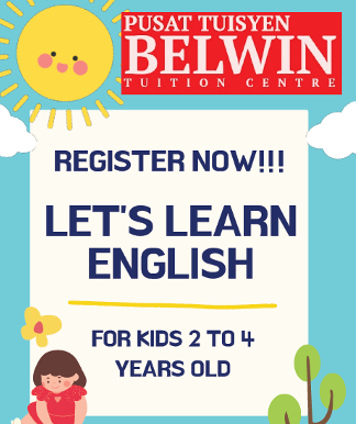 Let's Learn English for Kids 2 to 4 years old in Kuantan by Pusat Tuisyen Belwin