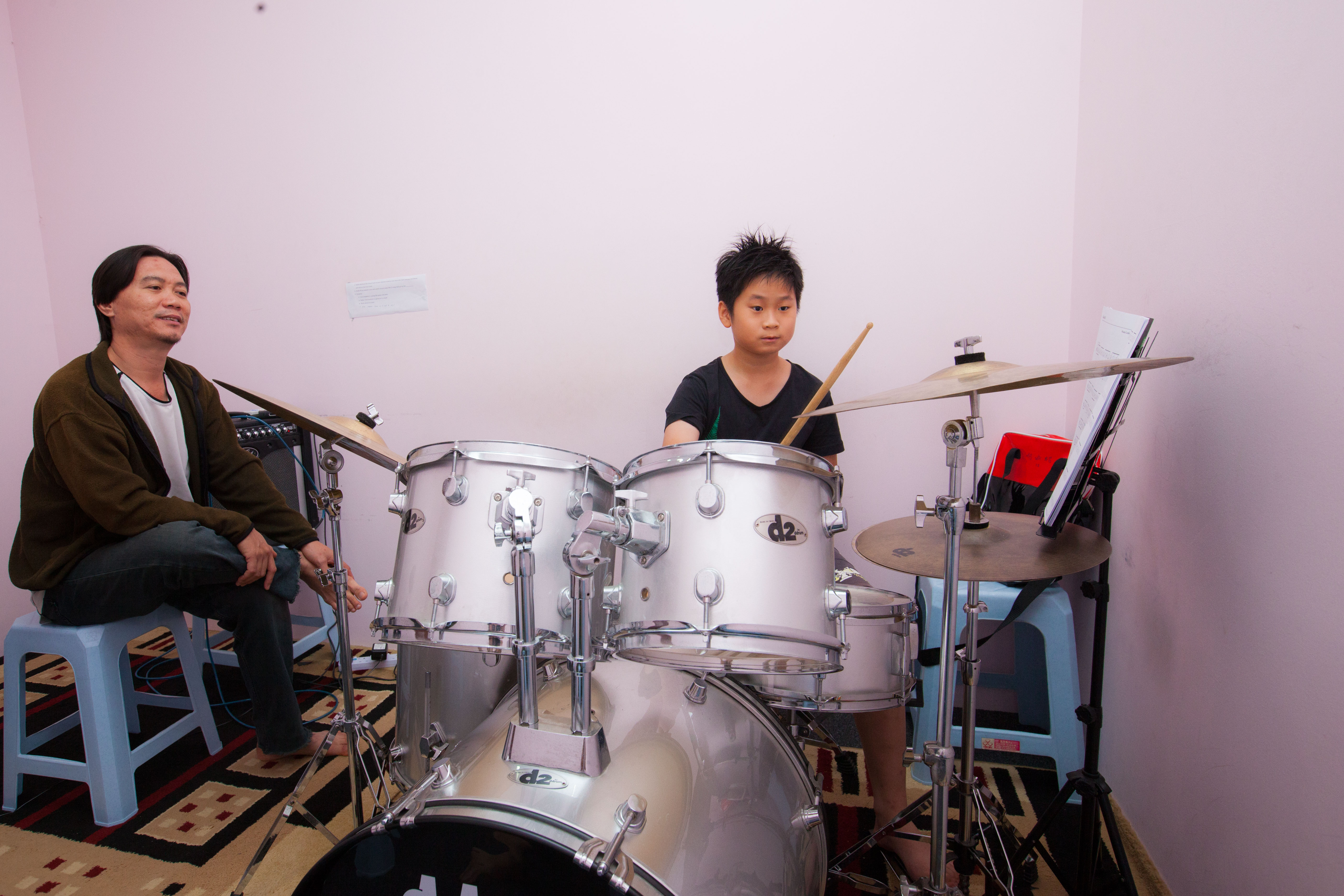 1-to-1 Drum Lessons for Kids in Puchong by Fusion Music Studio