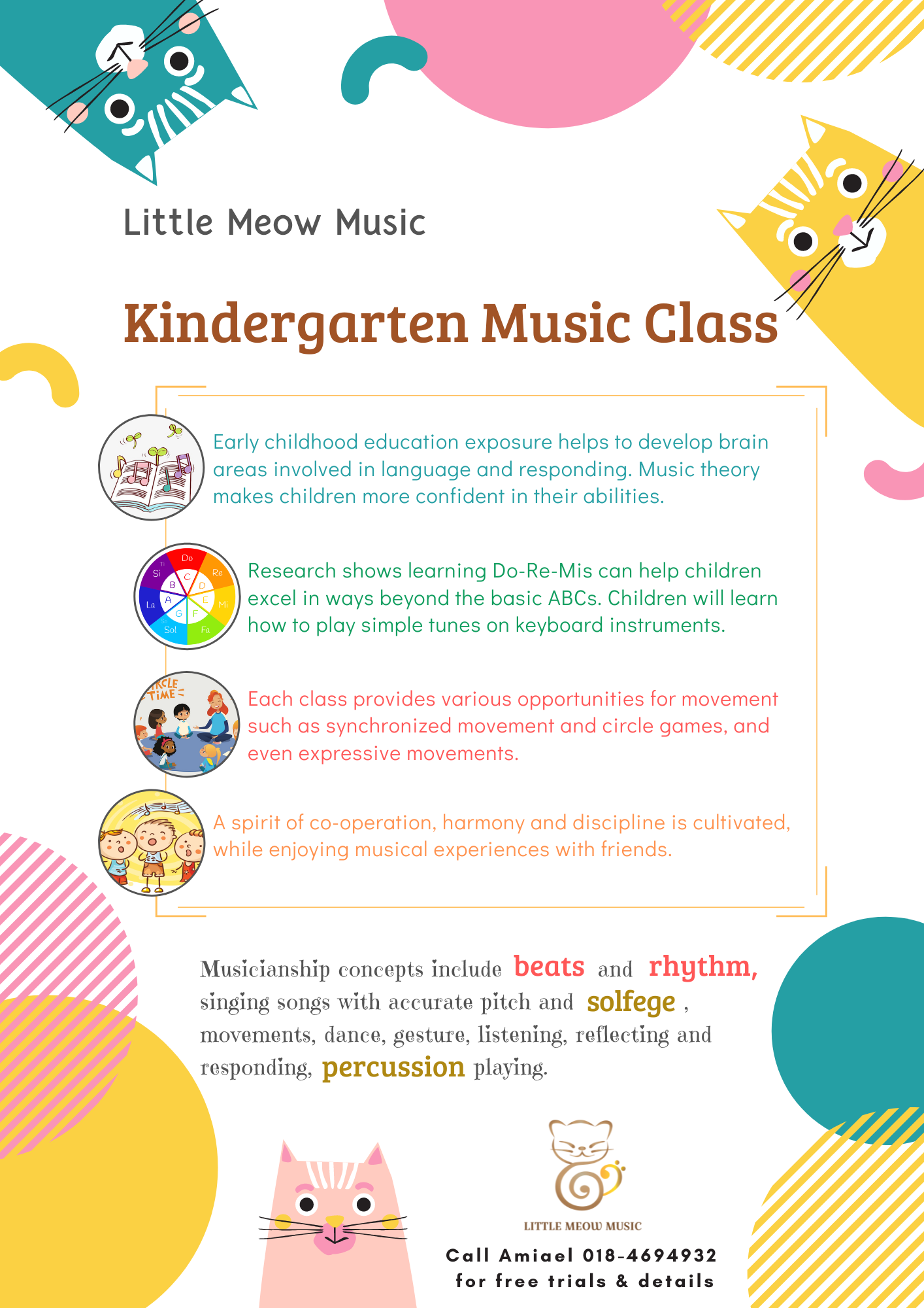 Kindergarten Music Lesson by Little Meow Music