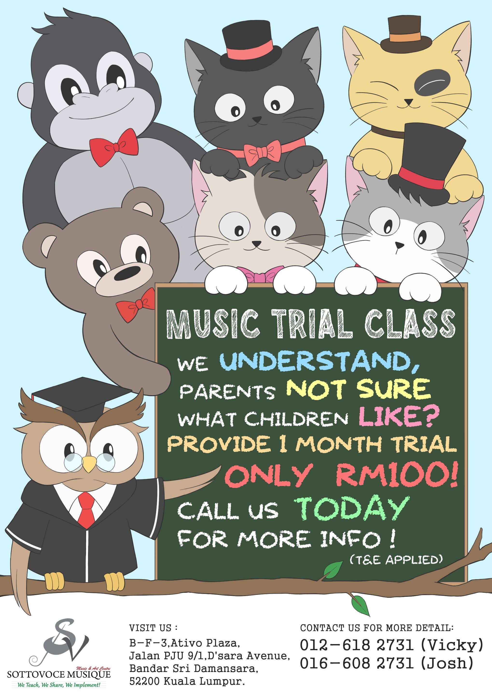 Music Trial Class For 1 Month
